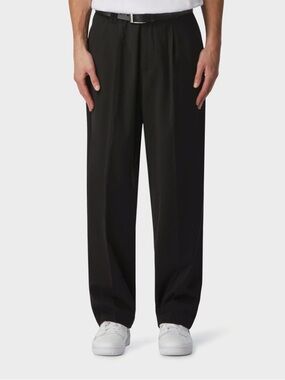 Men's Black Pleated Dress Pants - Winston Pant Medium